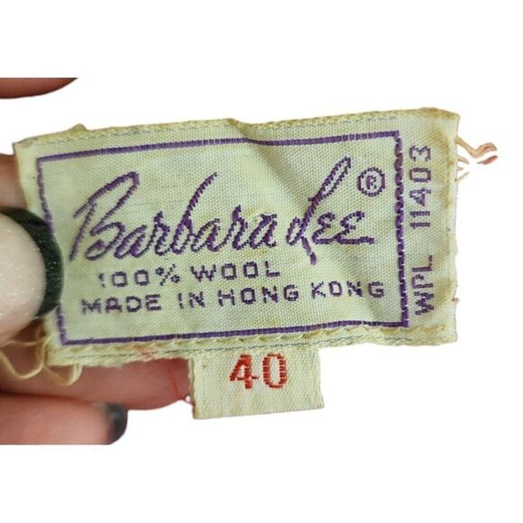 Vintage 60s Barbara Lee Wool Cable Knit Cardigan Sweater Womens Size M Red - Picture 7 of 8